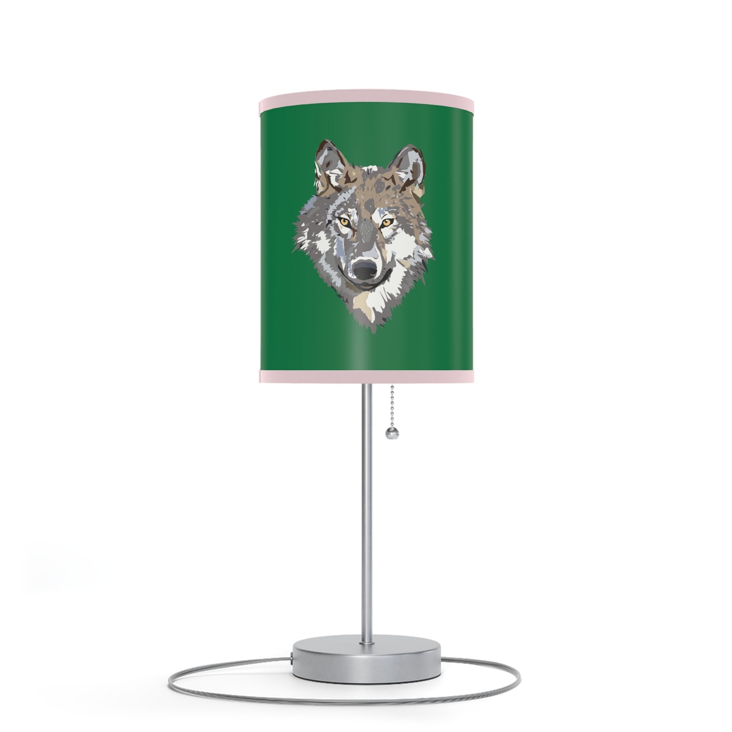 Lamp on a Stand, US|CA plug: Wolves Dark Green