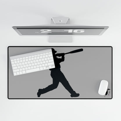 Desk Mats: Baseball Lite Grey