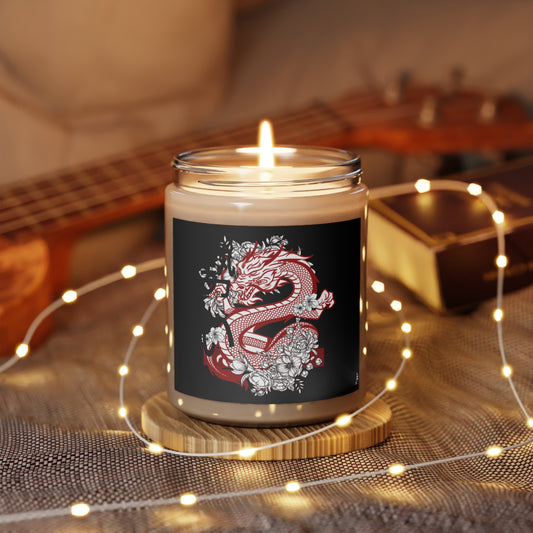 Scented Candle, 9oz: Dragons Black