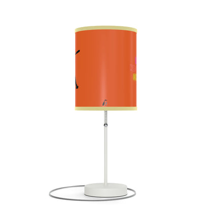 Lamp on a Stand, US|CA plug: Baseball Orange