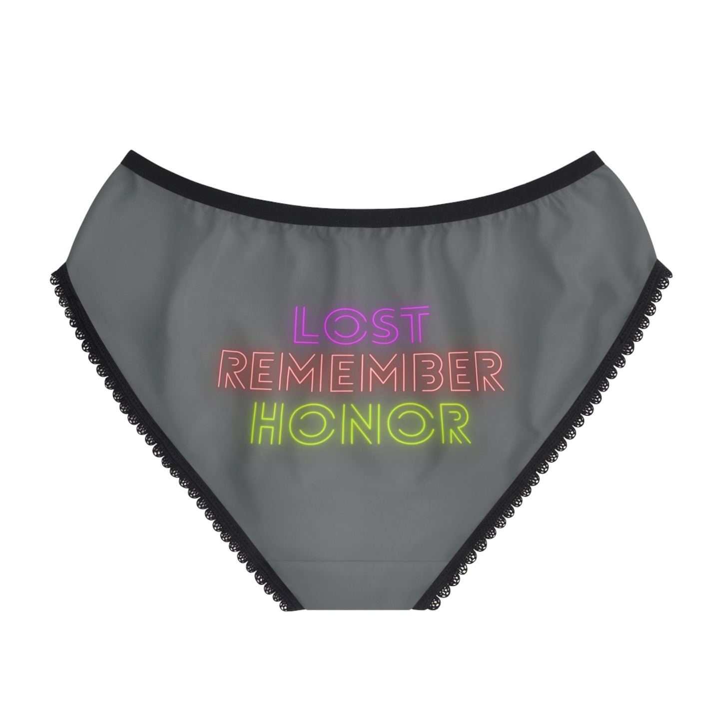 Women's Briefs: Lost Remember Honor Dark Grey