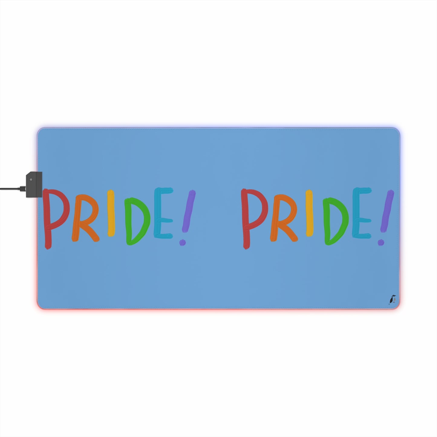 LED Gaming Mouse Pad: LGBTQ Pride Lite Blue