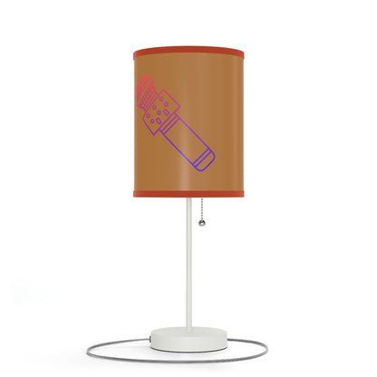 Lamp on a Stand, US|CA plug: Music Lite Brown