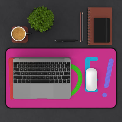 Desk Mat: LGBTQ Pride Pink