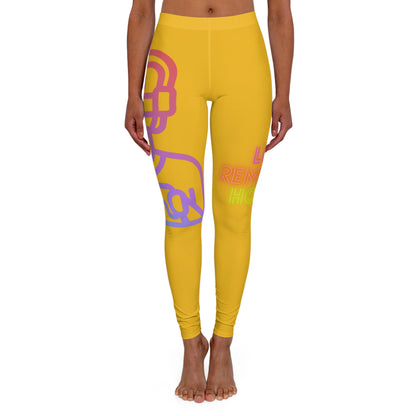 Women's Spandex Leggings: Gaming Yellow