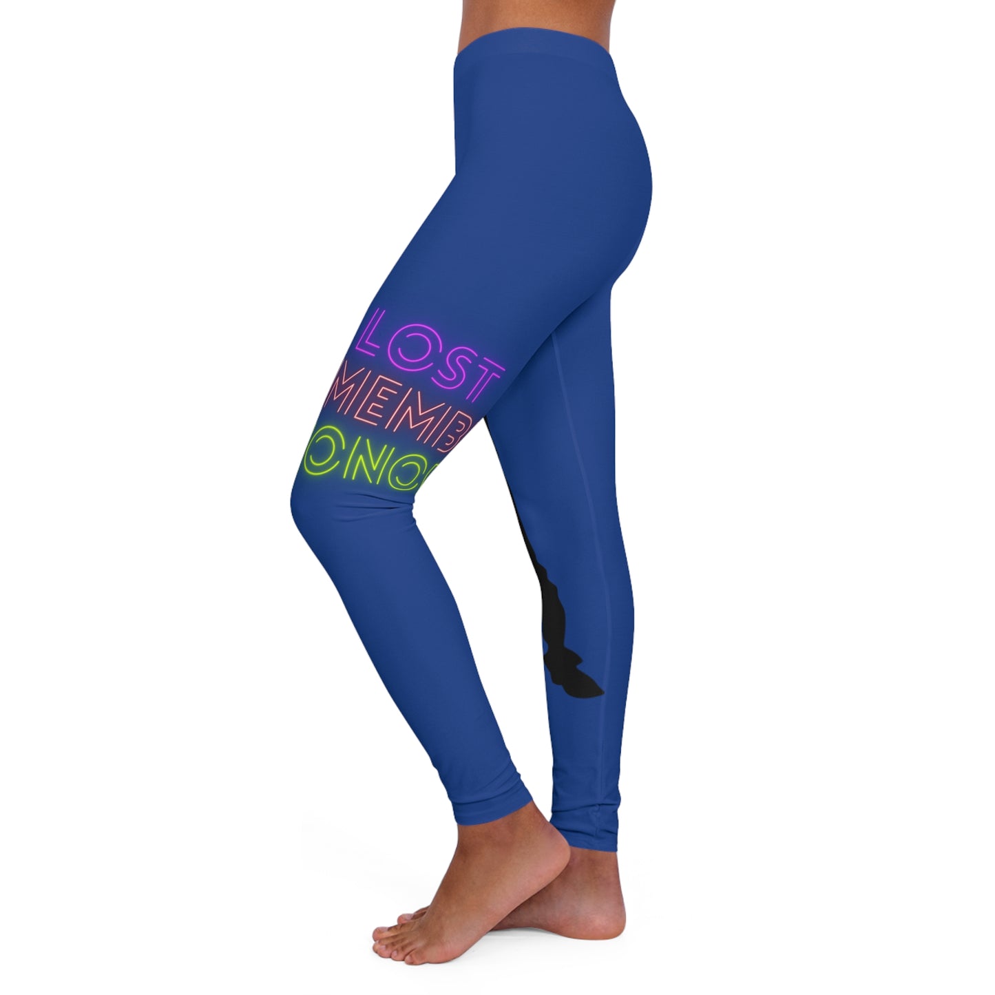 Women's Spandex Leggings: Dance Dark Blue