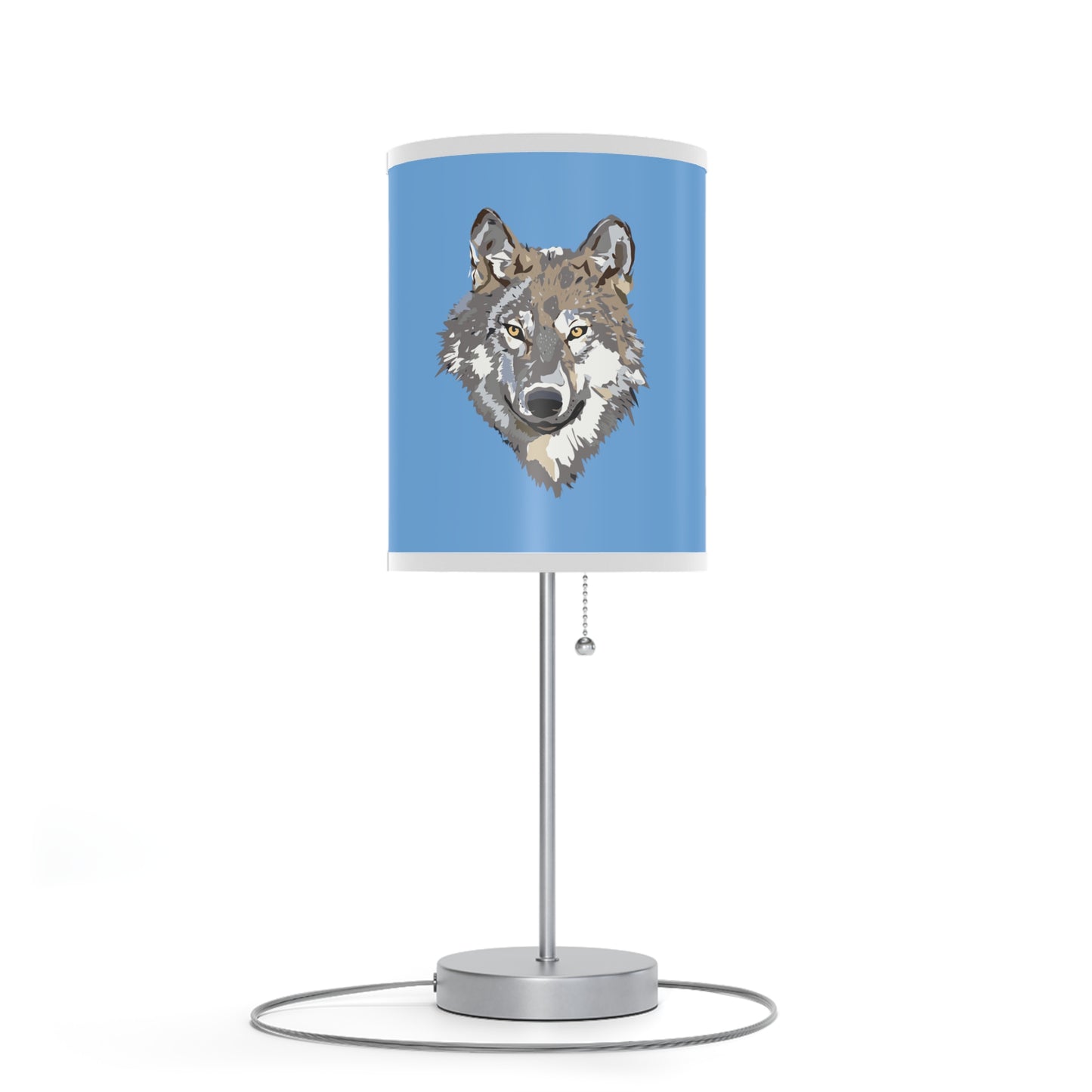 Lamp on a Stand, US|CA plug: Wolves Lite Blue