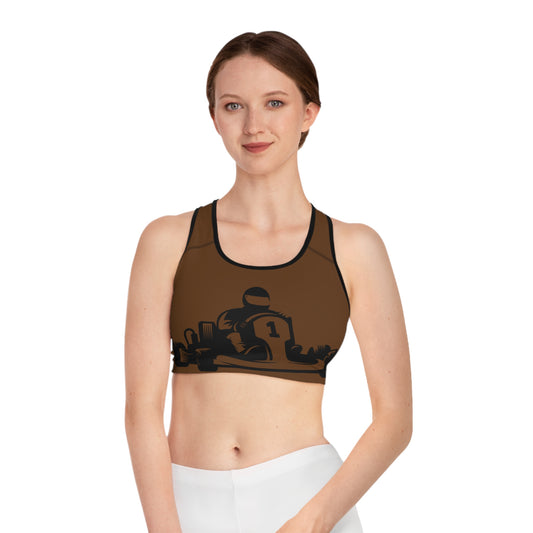 Sports Bra: Racing Brown