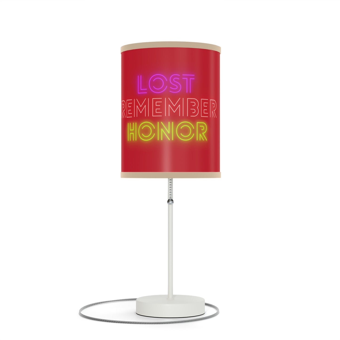 Lamp on a Stand, US|CA plug: Lost Remember Honor Dark Red