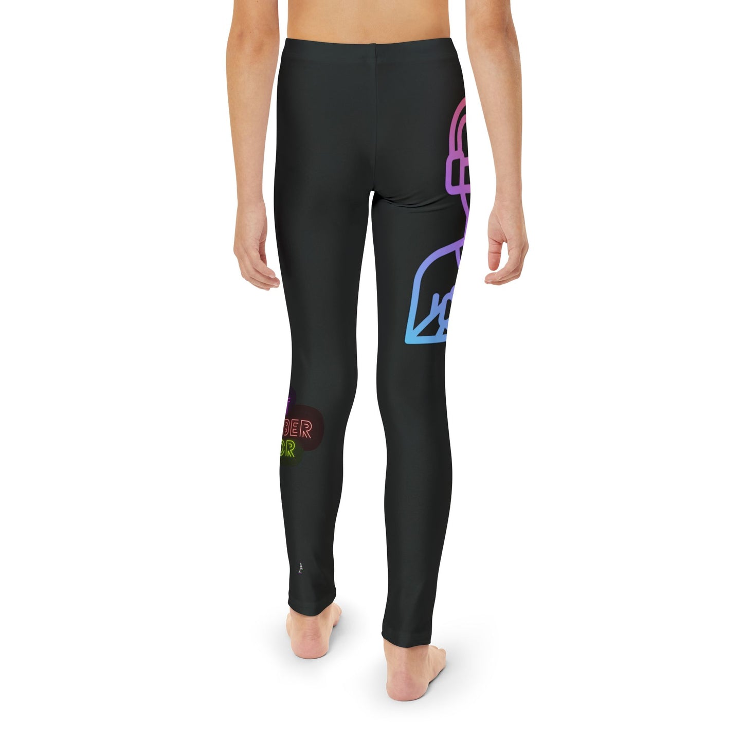 Youth Full-Length Leggings: Gaming Black