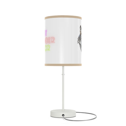 Lamp on a Stand, US|CA plug: Wolves White