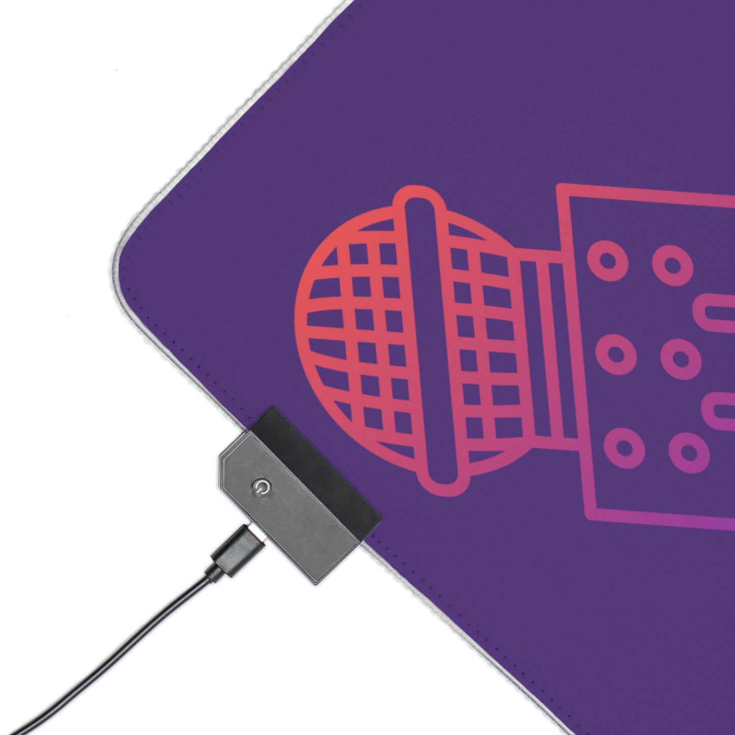 LED Gaming Mouse Pad: Music Purple