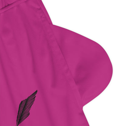 Basketball Rib Shorts: Writing Pink