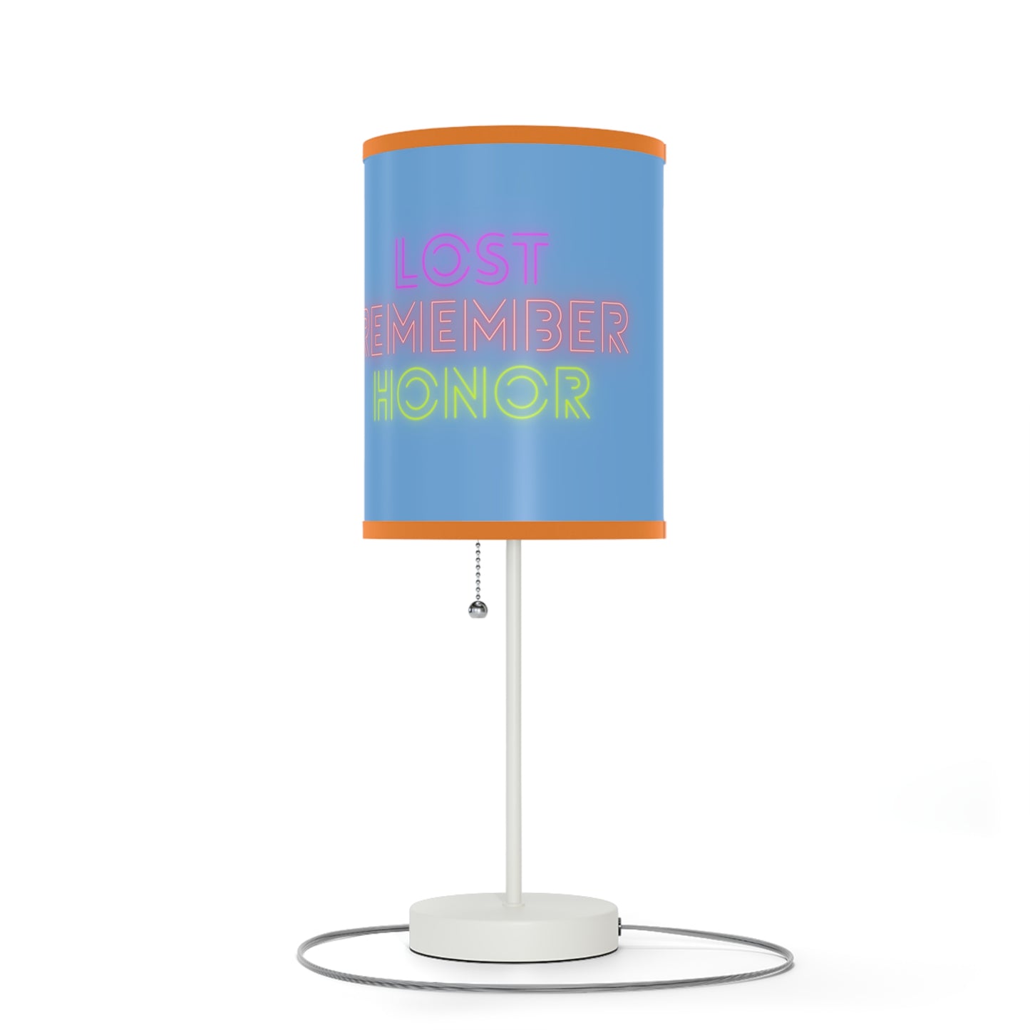 Lamp on a Stand, US|CA plug: Crazy Penguin World Logo Lite Blue