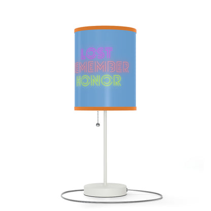 Lamp on a Stand, US|CA plug: Crazy Penguin World Logo Lite Blue