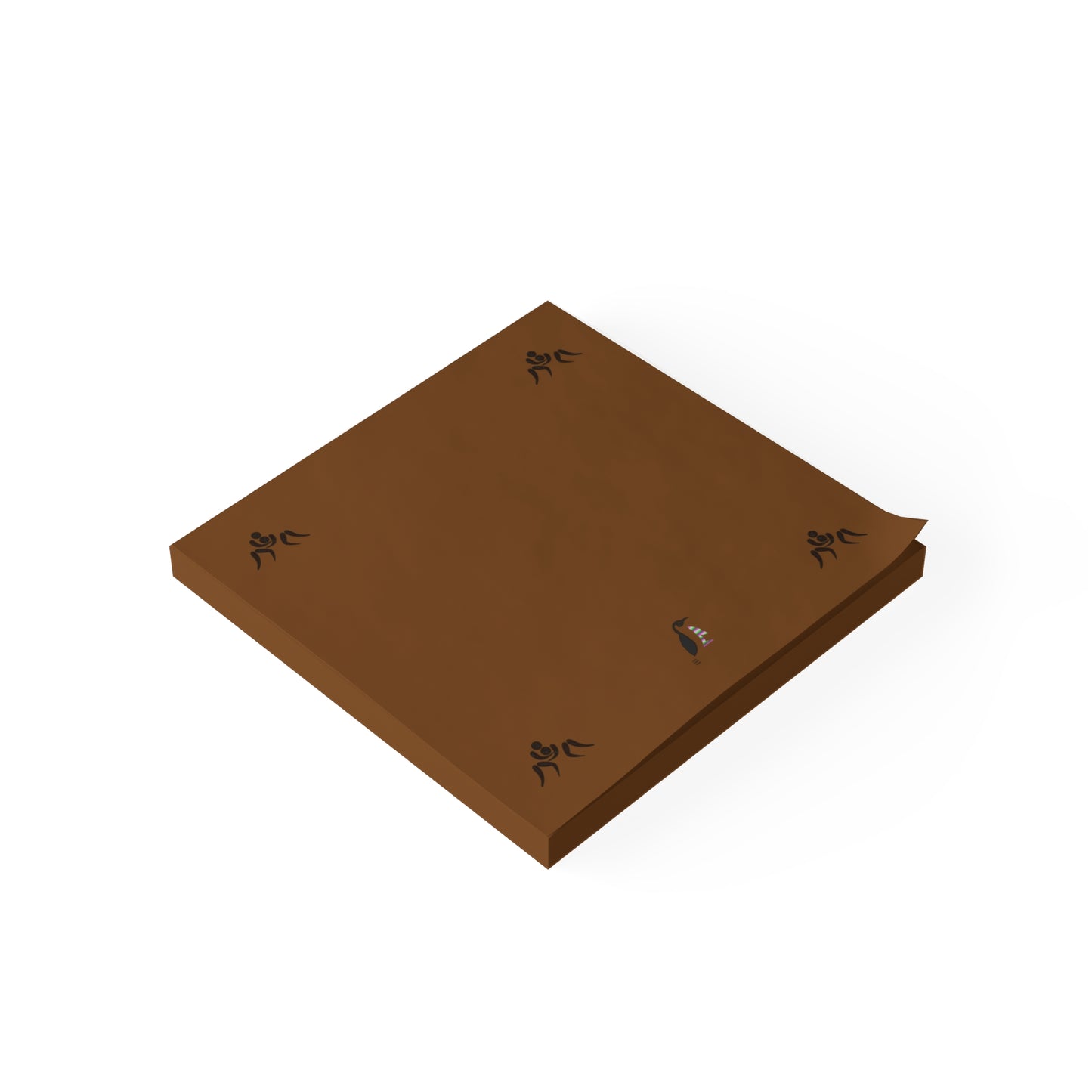 Post-it® Note Pads: Wrestling Brown