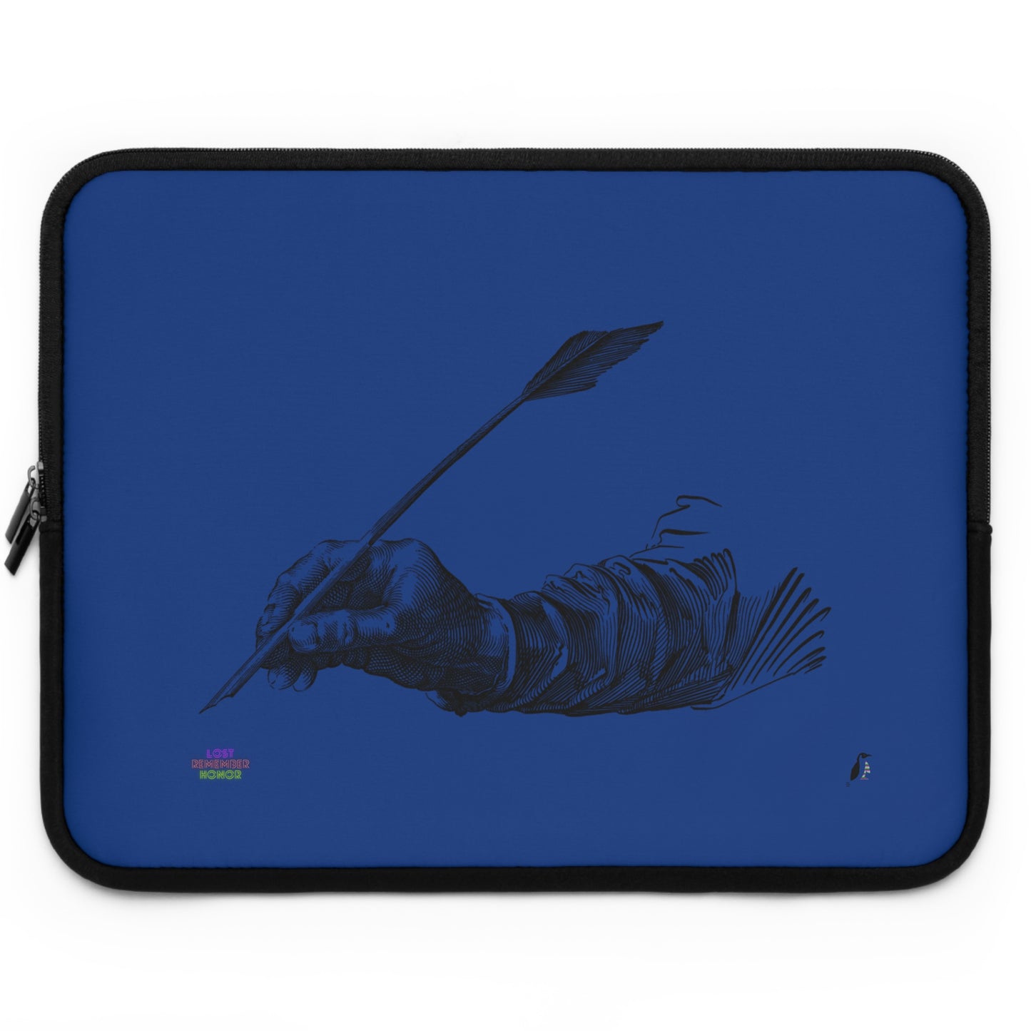 Laptop Sleeve: Writing Dark Blue