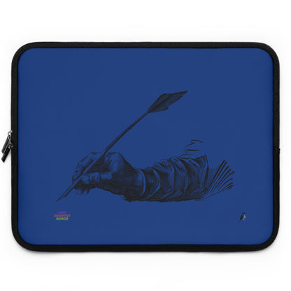 Laptop Sleeve: Writing Dark Blue