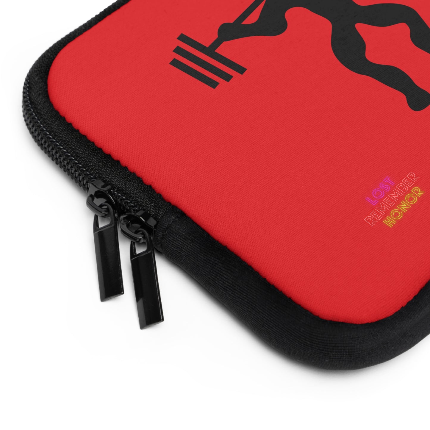 Laptop Sleeve: Weightlifting Red