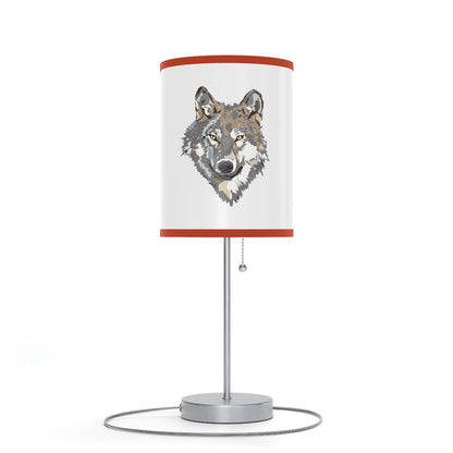 Lamp on a Stand, US|CA plug: Wolves White