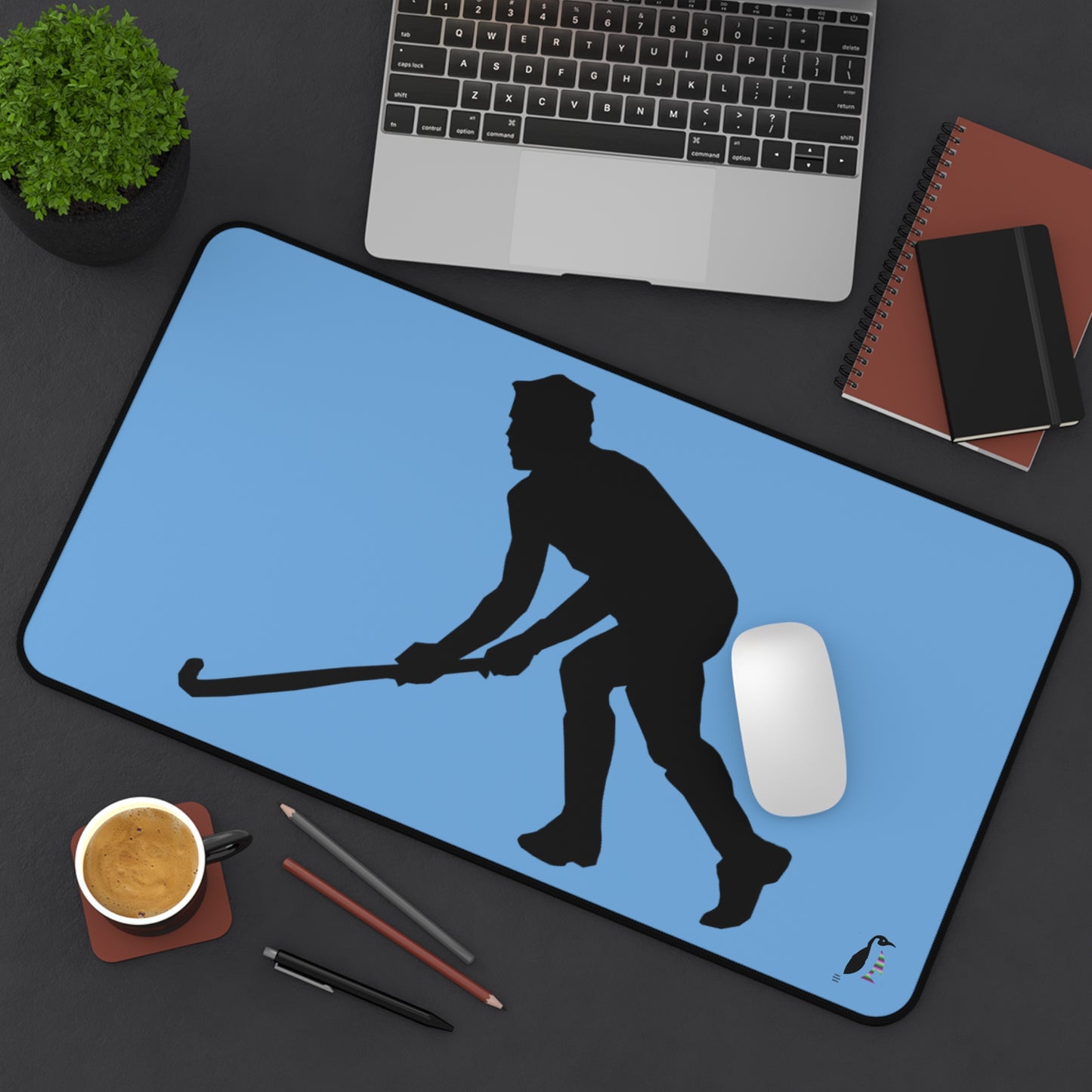 Desk Mat: Hockey Lite Blue