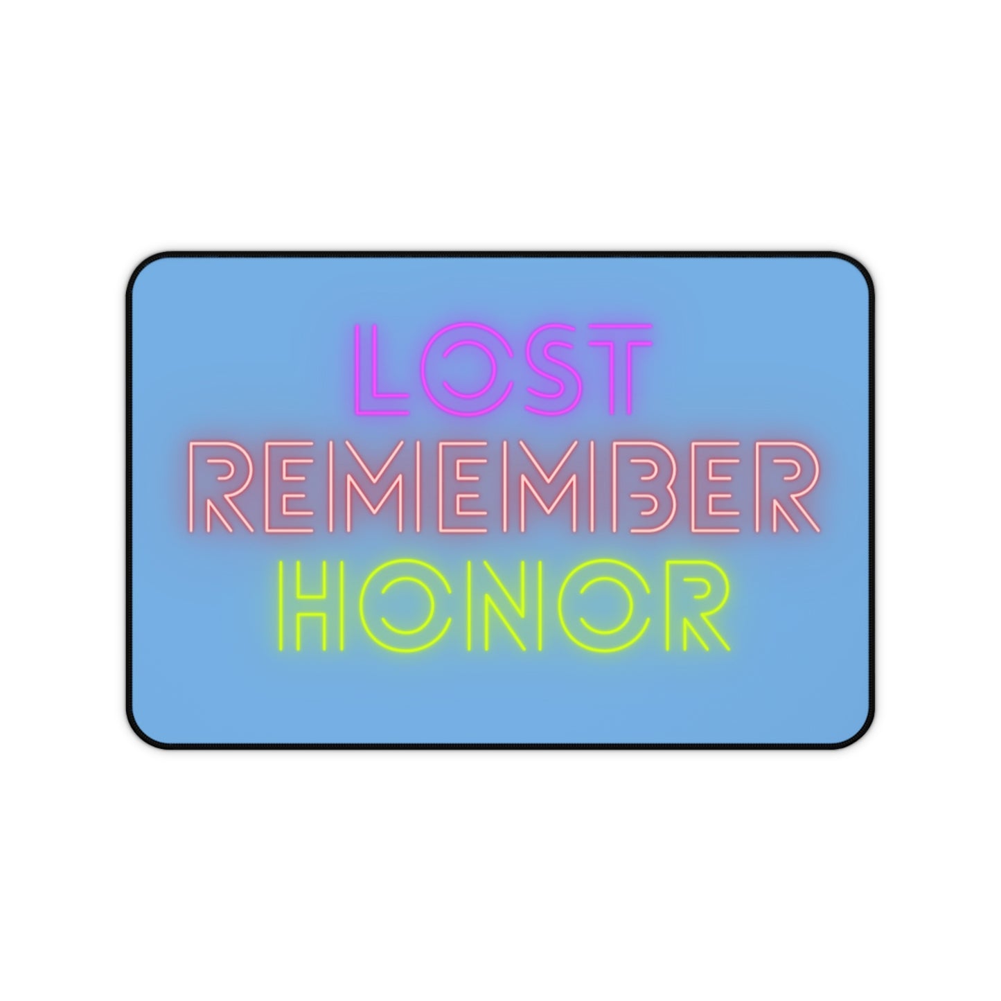 Desk Mat: Lost Remember Honor Lite Blue