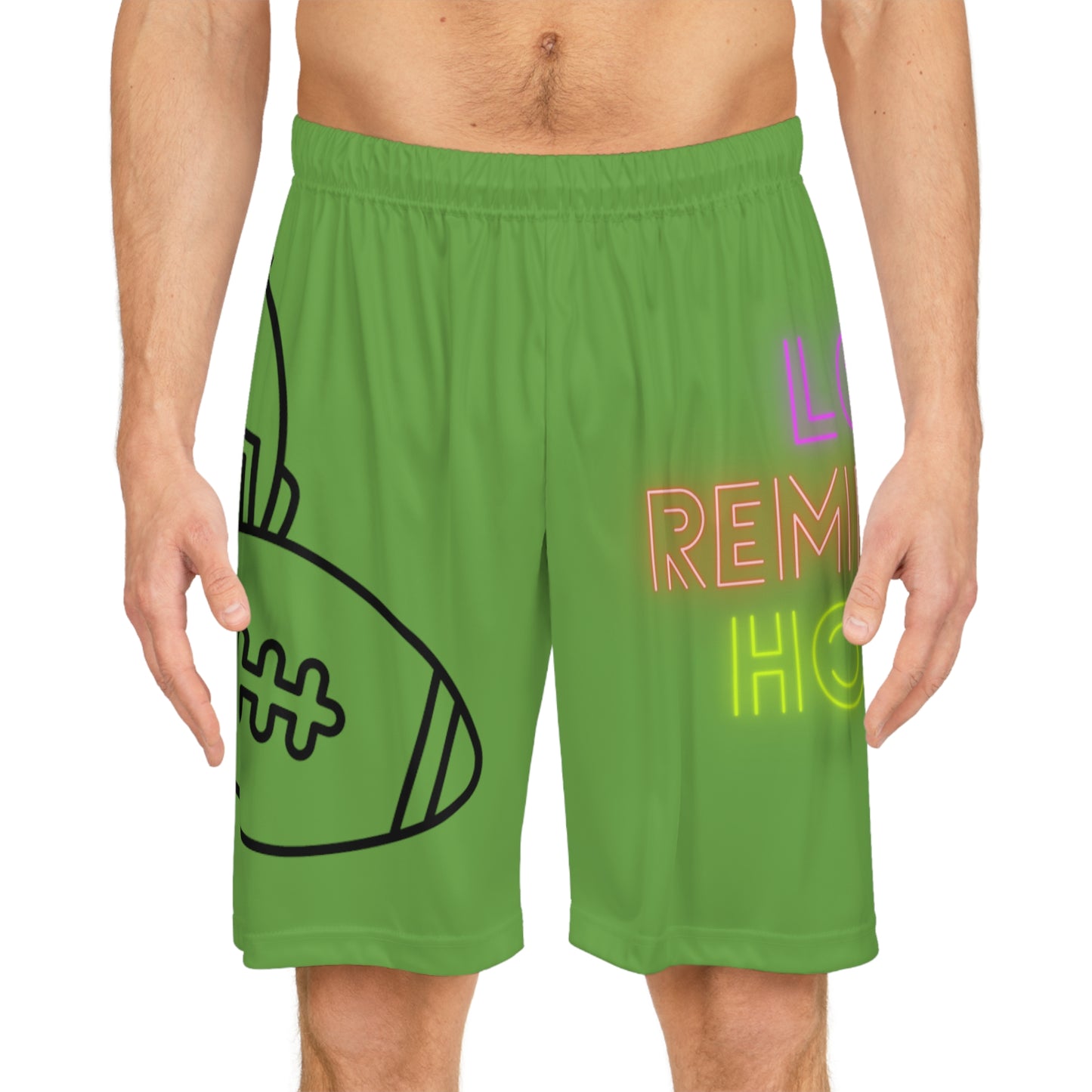 Basketball Shorts: Football Green