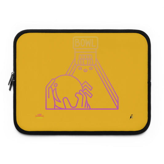 Laptop Sleeve: Bowling Yellow