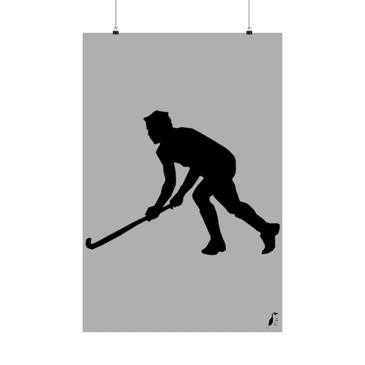 Premium Matte Vertical Posters: Hockey Lite Grey