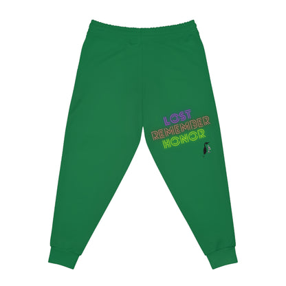 Athletic Joggers: Fight Cancer Dark Green