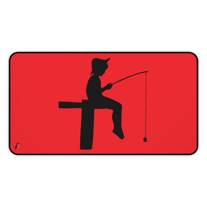 Desk Mat: Fishing Red