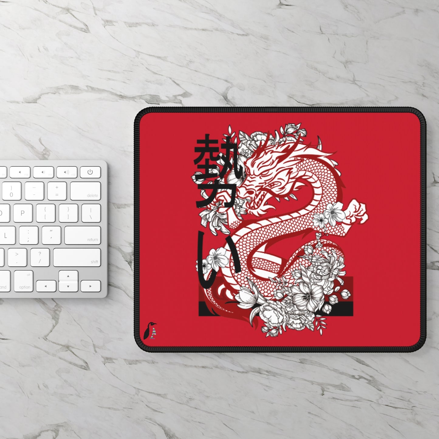 Gaming Mouse Pad: Dragons Dark Red