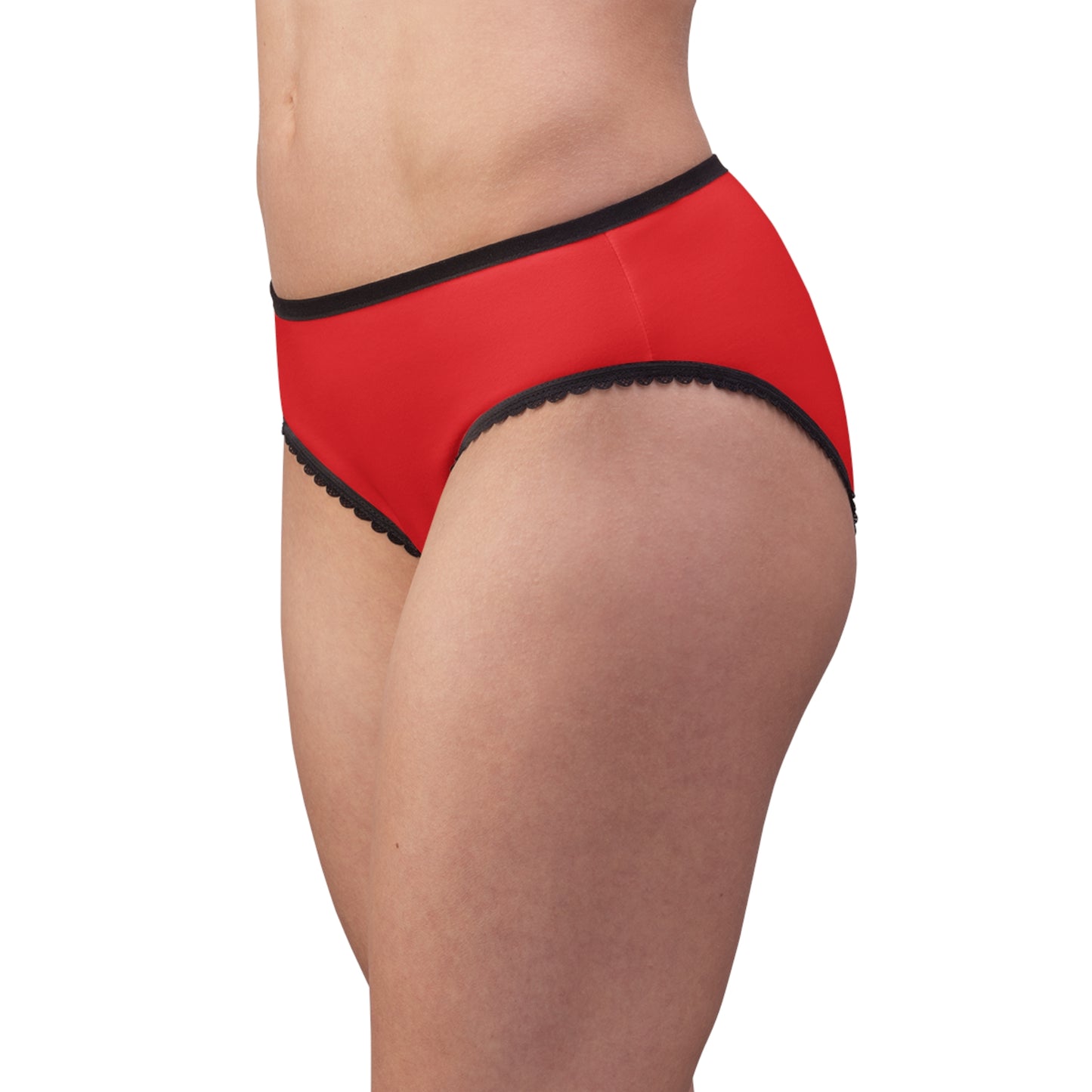 Women's Briefs: Crazy Penguin World Logo Red