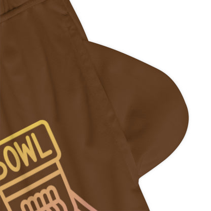 Basketball Rib Shorts: Bowling Brown