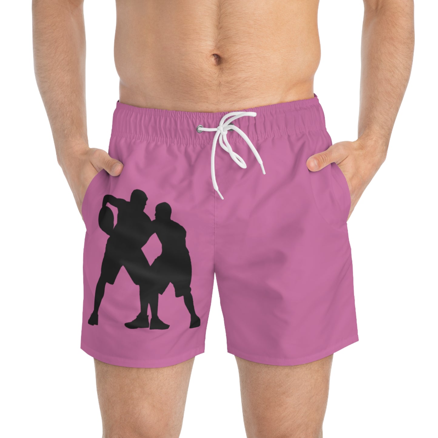 Swim Trunks: Basketball Lite Pink