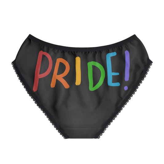 Women's Briefs: LGBTQ Pride Black