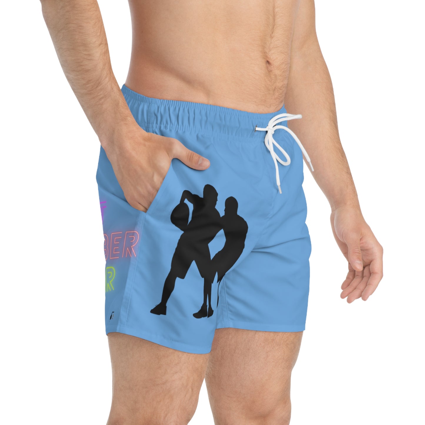 Swim Trunks: Basketball Lite Blue