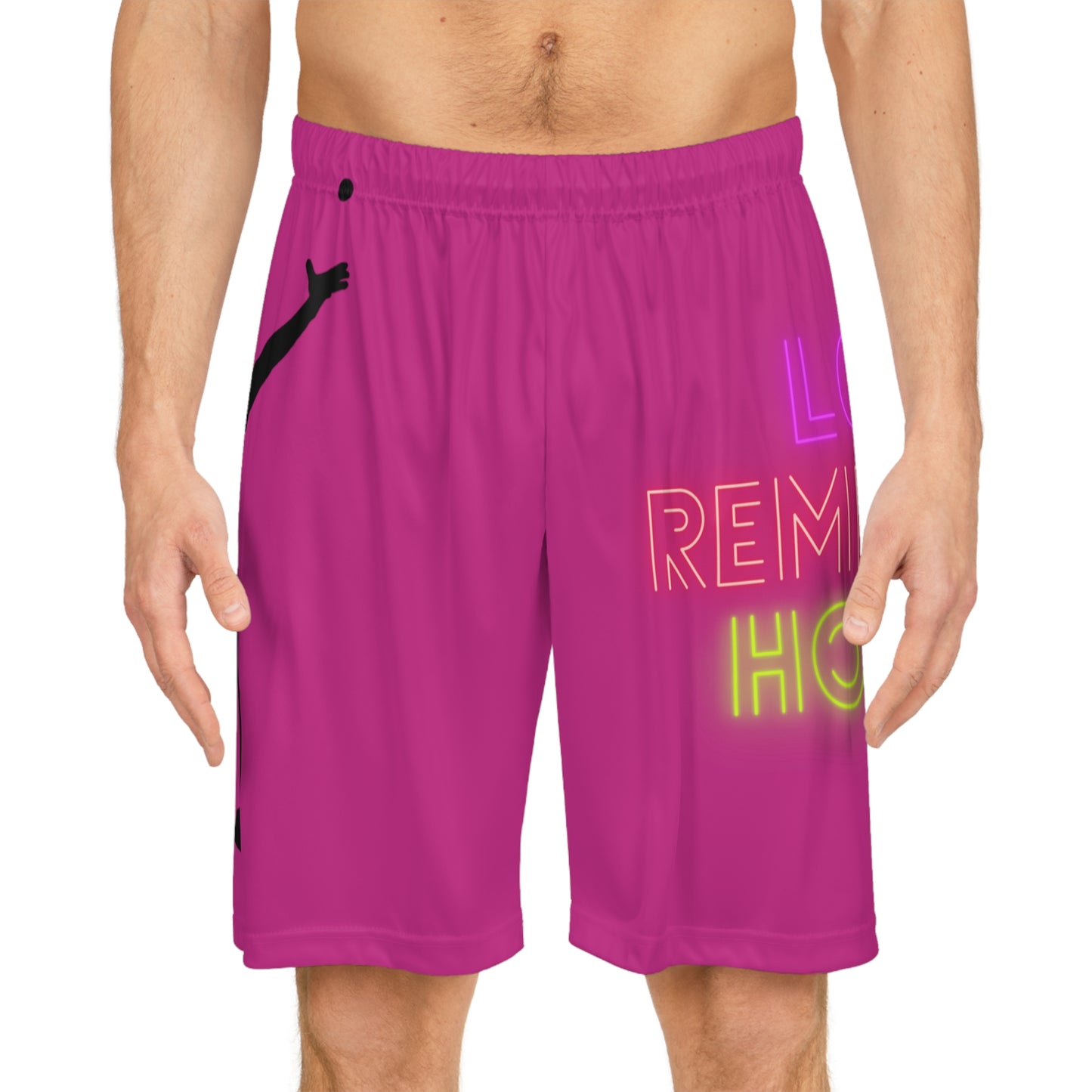 Basketball Shorts: Tennis Pink