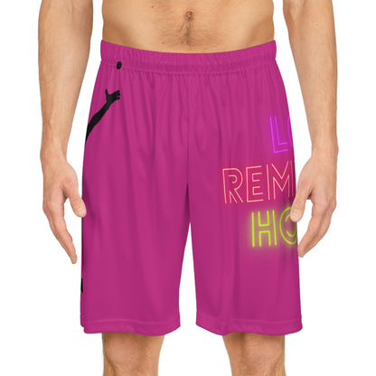 Basketball Shorts: Tennis Pink