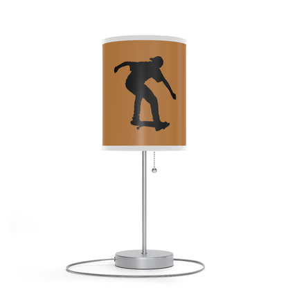 Lamp on a Stand, US|CA plug: Skateboarding Lite Brown