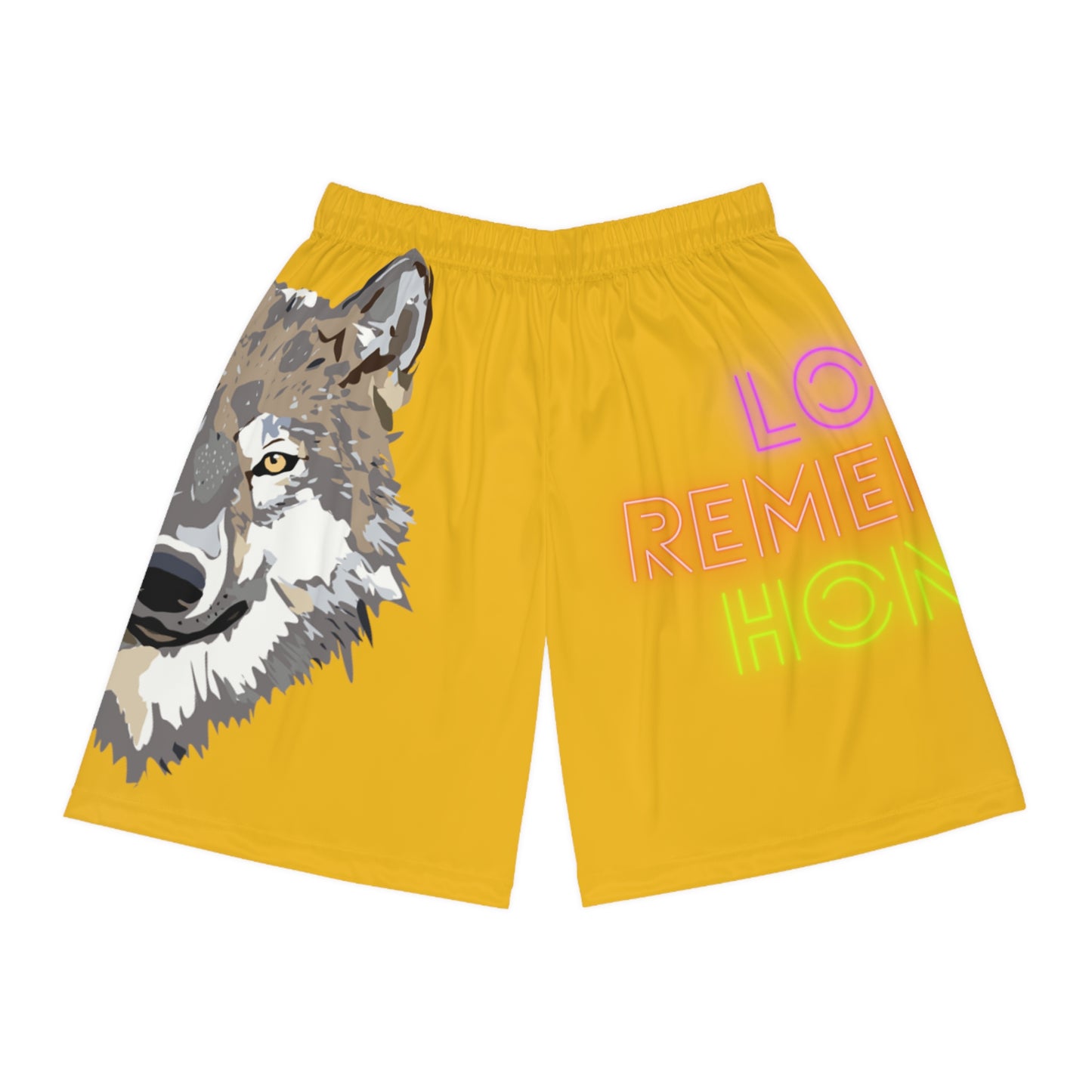 Basketball Shorts: Wolves Yellow