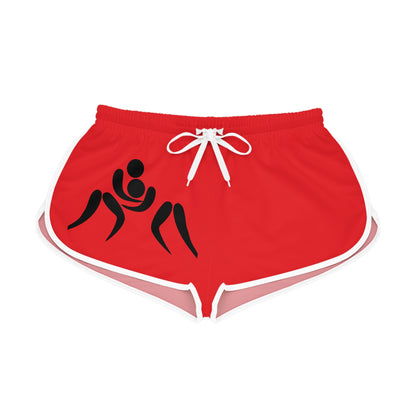 Women's Relaxed Shorts: Wrestling Red