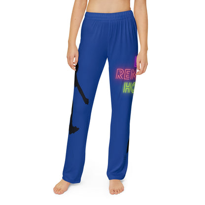 Kids Pajama Pants: Skateboarding Dark Blue