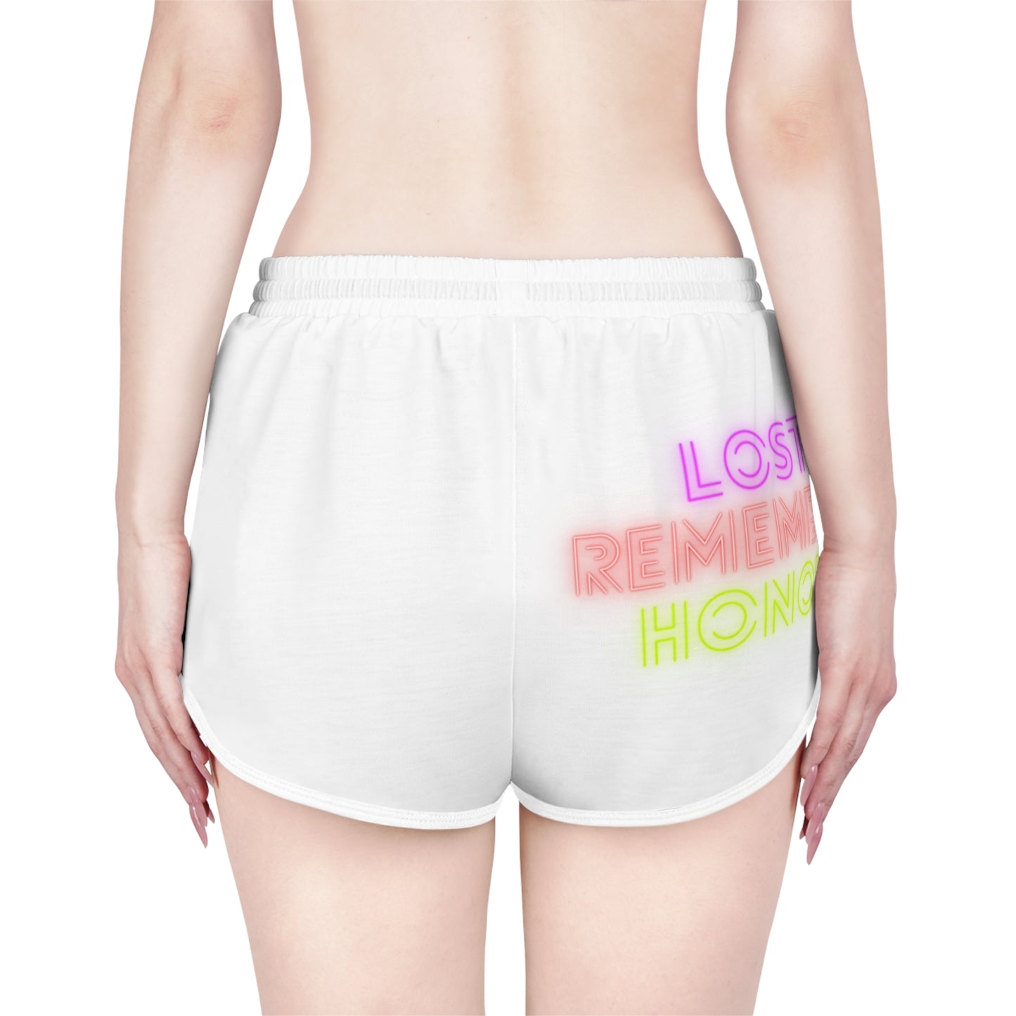 Women's Relaxed Shorts: Volleyball White