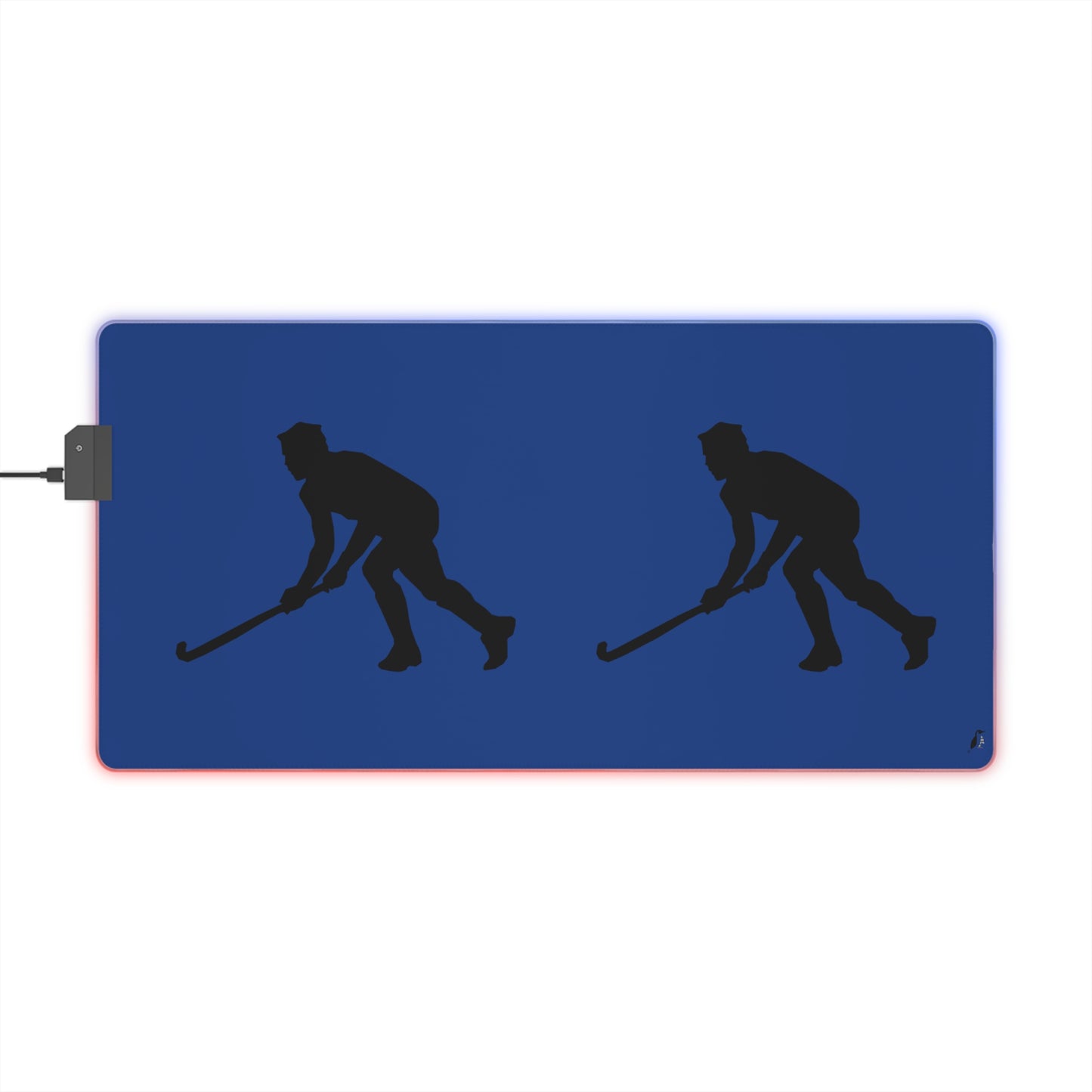 LED Gaming Mouse Pad: Hockey Dark Blue