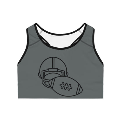 Sports Bra: Football Dark Grey