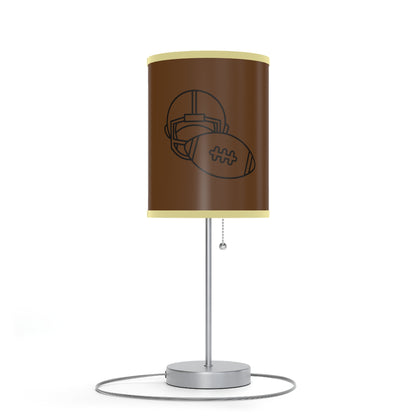 Lamp on a Stand, US|CA plug: Football Brown
