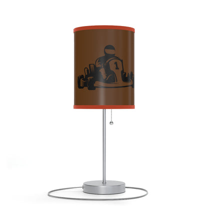 Lamp on a Stand, US|CA plug: Racing Brown