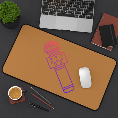 Desk Mat: Music Lite Brown