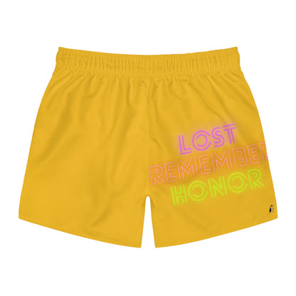 Swim Trunks: Tennis Yellow